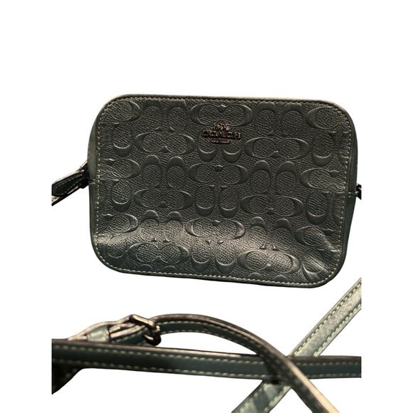 Coach Mini Jamie Camera Bag Embossed in Signature Logo - Picture 1 of 8